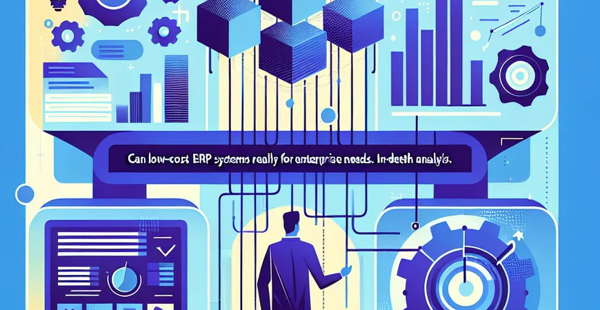 用低价 ERP 系统真的能满足企业需求吗？深度分析